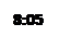 Text Box: 8:05