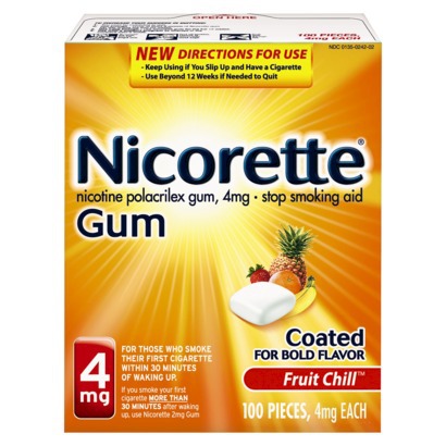 Nicorette Gum
        Fruit Chill 4mg - 100 count 